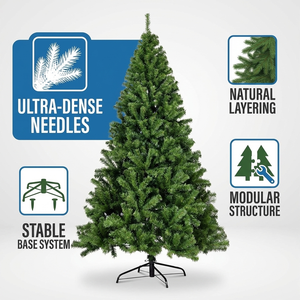 Full Size PVC Christmas <b>Tree</b> Classic Pointed Top Design Large Floor <b>Standing</b> Xmas <b>Tree</b> For Hotel And Mall Decor - Product Image 3