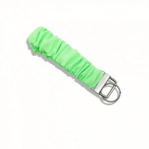 Custom Design Pattern Satin <b>Wristlet</b> Scrunchies Keychain Elastic Hair Band Accessories with Keychain - Product Image 5