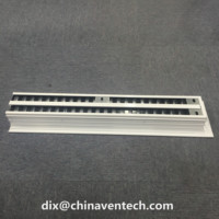 Boîte de ventilation de plafond pour conduits de CVC, diffuseur linéaire à fente pour l'air d'alimentation