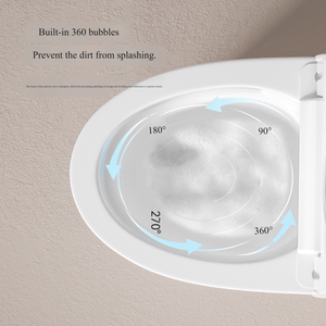 Automatic AI Voice Control Intelligent Toilet Capacitive Foot Sensor Water Saving Heated Seat S-trap/P-trap Elongated Bowl Shape - Product Image 4