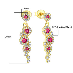 QX Gioielli Donna Lusso <strong>Argento</strong> 925 Dorato Vendita All'ingrosso Personalizzabile Coords Set for Women - Product Image 5
