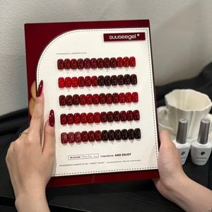 Ensemble de couleurs (beauté) 2025 Rouge vintage Modèle Vernis à <span class=keywords><strong>ongles</strong></span> en gel UV 20 Couleurs éclaircissantes <span class=keywords><strong>d</strong></span>élicates LED Salon Bourgogne Nouvel An - Product Image 1