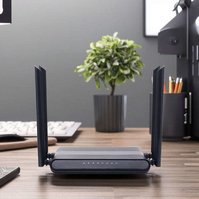 Enterprise Wireless Router 1200Mbps WiFi Router Dual Band 2.4G 300Mbps 5G 867Mbps 1WAN 4LAN Gigabit Ports USB2.0