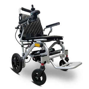 KSM-603 Fauteuil roulant électrique pliable de voyage Fauteuil roulant léger portatif motorisé approuvé par la compagnie aérienne - Product Image 1