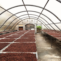 Fruitdroogoven met enkele tunnel, koepelvormig, zonne-energie, voor het drogen van kokosnoten