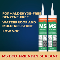 Mastic MS écologique et inodore pour le collage et l'étanchéité Pâte de colle blanche en céramique transparente imperméable et résistante à la moisissure