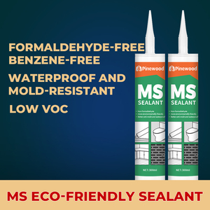 Mastic MS écologique et inodore <span class=keywords><strong>pour</strong></span> le <span class=keywords><strong>collage</strong></span> et l'étanchéité Pâte de <span class=keywords><strong>colle</strong></span> blanche en céramique transparente imperméable et résistante à la moisissure - Product Image 2