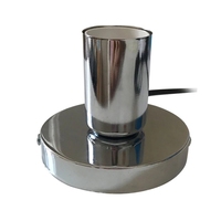 Lampe de bureau HoneyFly E27 en métal, base polie avec interrupteur marche/arrêt, câble de 180 cm, prise EU/US, douille à vis pour lampe de table