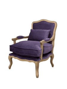 S1070 francese classica Vintage di lusso antico confortevole Louis tappezzeria in lino con struttura in rovere sedia in velluto in legno massello <span class=keywords><strong>poltrona</strong></span> - Product Image 4
