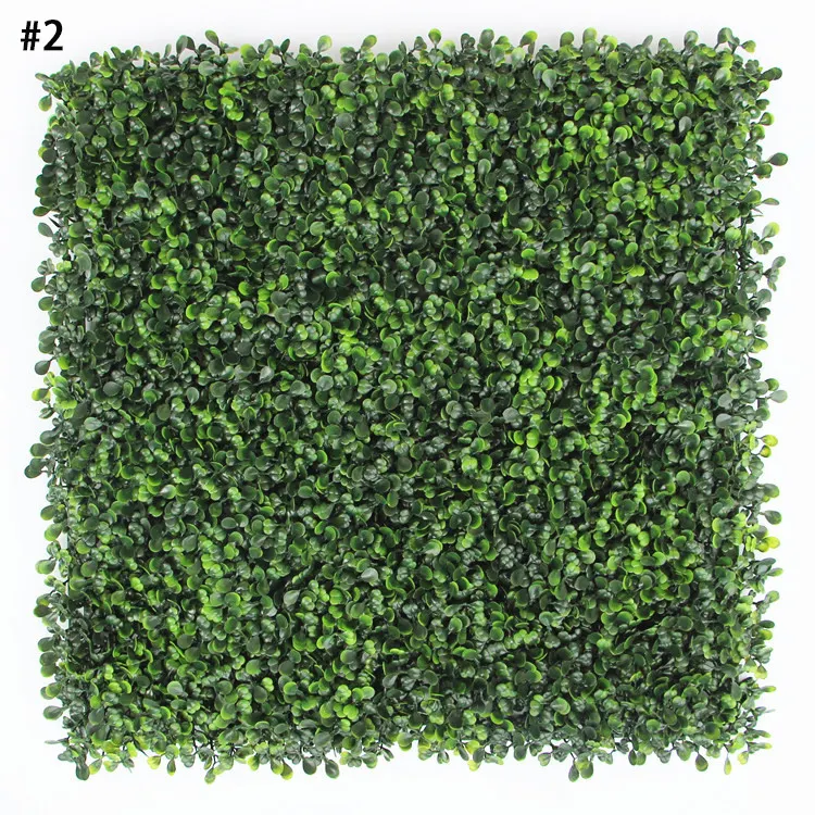 Anti-UV Plastic High Quality Artificial Hedge Boxwood Panels Green Plant Vertical Garden Wall For Indoor Outdoor Decoration