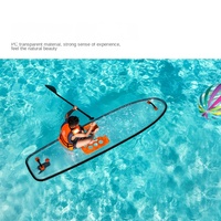 Planche à pagaie transparente Yak Outdoors PC, nouvelle planche à pagaie pour activités de plein air, rafting, haute transparence, polycarbonate, technologie Drop Stitch
