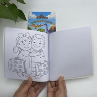 Livre de coloriage pour enfants de haute qualité personnalisé, couture de fils, impression de livres de coloriage pour enfants, impression en couleur, livret à couverture souple, livres de dessin