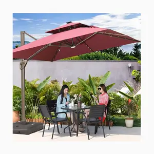 [MOJIA]Victoria lampe perle/lampe rayure panneau solaire A-mazon Top 2 vente en alliage d'aluminium Parasol d'extérieur mobilier d'extérieur de luxe