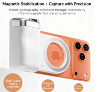 Support magnétique ergonomique pour téléphone, détachable, avec fonction double mode, en plastique ABS, chargeur inclus pour les professionnels