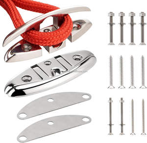 Herrajes de Montaje para Embarcaciones, Grillete de Cubierta Plegable de Acero Inoxidable 316, Grillete Empotrado para Amarre de Cuerdas - Product Image 5