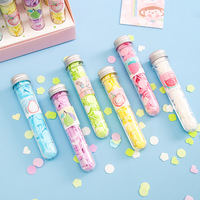 Bâton de savon à usage unique Pack de bouteilles de voyage en gros Mini pétale papier savon comprimés de savon portable pour enfants en plein air lavage des mains