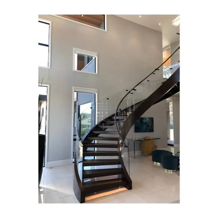 אוסטרלי סגנון עתיק סליל מדרגות עיצוב מעוקל מדרגות/מדרגות/Stairway עם פלדה קרן עץ לדרוך מעגלי מדרגות