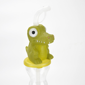 Giá Rẻ 500Ml 16 Oz Vui Toy Head Nhựa Twist Slush Chai Tùy Chỉnh Đảng Yard Ly Với Ống Hút - Product Image 3