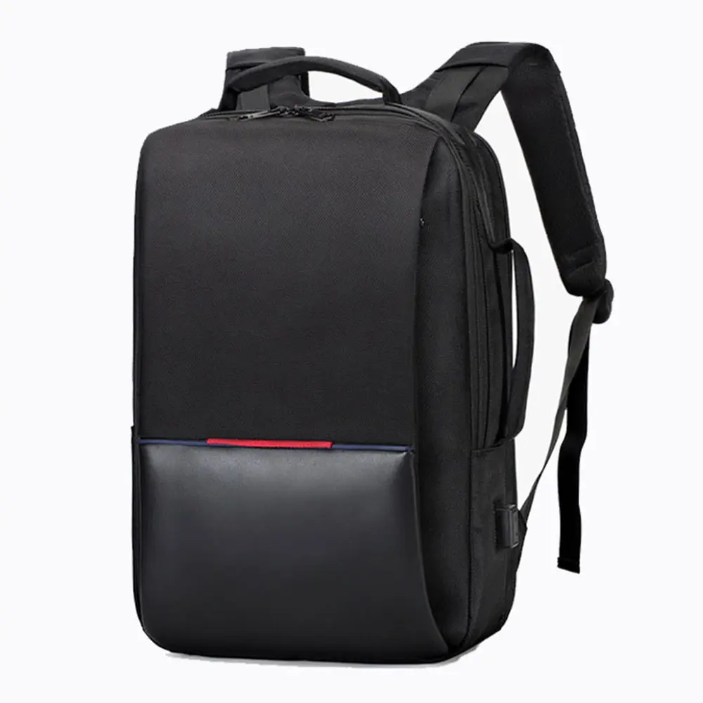 Custom Logo OEM ODM Design Outdoor Travel Large Men Computer Polyester Leather Waterproof Business Laptops Bag Backpack