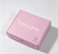 Scatola per Spedizioni Personalizzata Ecologica e Riciclabile, Resistente, con Logo, Rosa, Lussuosa, in Cartone Ondulato, Stampa Personalizzata