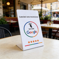 Plaque NFC horizontale pour avis Google, designs personnalisés, outil de notation d'entreprise, support RFID