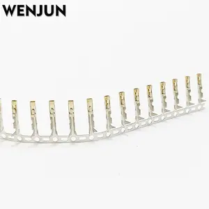WENJUN Female 2.54mm Du-pont connnector terminal Half Gold Plated Crimp Pins terminals for male connector 1000pcs/pack