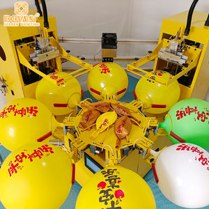 पेशेवर बड़े प्रारूप गुब्बारे स्क्रीन प्रिंटिंग मशीन दो-रंग आठ स्टेशन स्वचालित नई स्थिति 18 36 इंच - Product Image 2