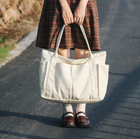 Nouveau Sac Fourre-Tout en Toile Style Japonais 2026, Personnalisable avec Logo, Grande Capacité, Multicolore, Sac à Main Décontracté pour Femme, Sac à Bandoulière