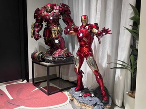 Statua di <span class=keywords><strong>Iron</strong></span> <span class=keywords><strong>Man</strong></span> MK7, Action Figure Avenger Mark 7 con Luce LED, Scultura in Resina a Grandezza Naturale per Decorazione di Sale Cinematografiche e Negozi - Product Image 3