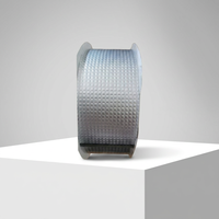 Ruban adhésif en aluminium renforcé de fibre de verre, épaisseur 2 mm, taille personnalisable, simple face, largeur 48 mm, longueur 10 m, adhésif acrylique thermofusible