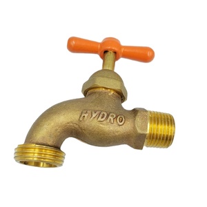 Robinet d'eau extérieur personnalisé, type arrêt standard, à ouverture lente, en laiton poli, corps moulé au sable, norme chinoise - Product Image 1
