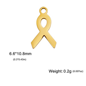Joyería y Accesorios al por Mayor para Mujer, Colgante de Acero Inoxidable Chapado en Oro, Cinta para Hacer Joyería DIY, Concienciación sobre el Cáncer de <span class=keywords><strong>Mama</strong></span> - Product Image 5
