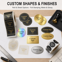 Étiquettes personnalisées imperméables en feuille d'or, étiquettes de bouteille de luxe, impression d'étiquettes adhésives pour les flacons de soins de la peau et des cheveux