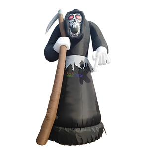 Gros Géant Halloween effrayant personnage gonflable <span class=keywords><strong>mort</strong></span> diable gonflable figurines décoration pour événements - Product Image 5