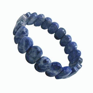Bracelet de guérison en sodalite, bijoux en pierres naturelles pour l'équilibre énergétique, le bien-être spirituel et le soulagement de l'anxiété - Product Image 6