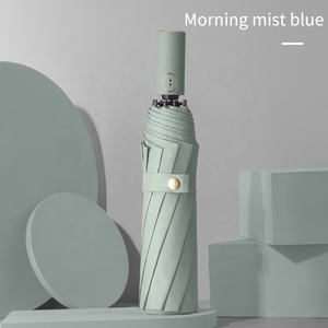 새로운 완전 uv 태양 비 우산 인쇄 23 인치 <span class=keywords><strong>3</strong></span> 배 자동 접는 남자 여자 우산 로고 - Product Image 2