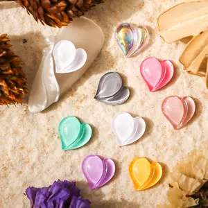 SZA181 estilo sexy colores mezclados melocotón corazón uñas accesorios encantos para uñas accesorios de decoración