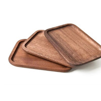 Plateaux en bois de taille personnalisable, rectangulaires, décoratifs, pour table basse et organisation de la maison, avec logo personnalisé