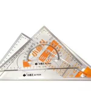 Precio Sorpresa, Calidad Superior, Juego de Reglas Triangulares de Plástico de 30 cm, Papelería Escolar al por Mayor, Juego de 2 Reglas de Geometría para Estudiantes - Product Image 3