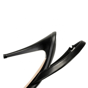 Женские элегантные босоножки с круглым носком на каблуке котенка босоножки на высоком каблуке модельные туфли из искусственной кожи для летнего и осеннего сезона - Product Image 5