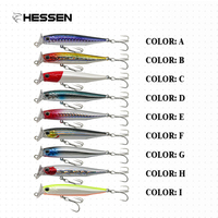 Nouvel Arrivage Hessen 8g 12g 16g 20g Leurres d'Appât Artificiels Rigides Flottants Popper Wobblers pour la Pêche au Brochet et au Luciole