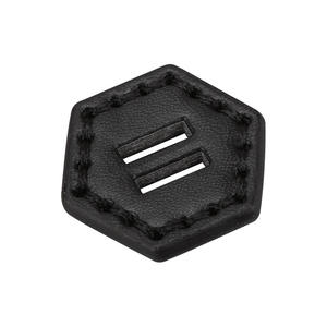 Giyim ve mont dikiş aksesuarları için sap ile renkli 2 delikli dikiş PU deri dekoratif düğme - Product Image 6