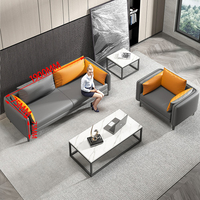 Canapé de bureau présidentiel au design moderne et luxueux, canapé de direction en cuir, ensemble de canapés de bureau luxueux