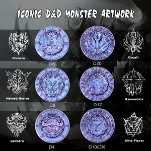 Màu Tím-Xanh thay đổi con xúc xắc RỒNG 6 mặt D & D Spinner <span class=keywords><strong>Cube</strong></span> cho RPG chơi game & thu gom - Product Image 3