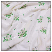 Blinglace Tissu en dentelle fait main fantaisie écologique perlé à sequins brodé floral vintage sexy