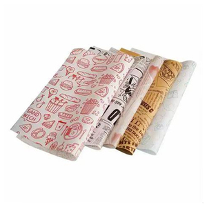 Biểu Tượng Tùy Chỉnh In Burger Shawarma Bao Bì Mỡ Cán Giấy Crepe Thực Phẩm Sáp Bánh Sandwich Gói Giấy <span class=keywords><strong>Cone</strong></span> Gói - Product Image 2