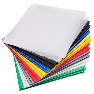 ألواح بولي مجوفة من البولي بروبلين مجوفة ومضادة للأشعة الخارجية مخصصة 3-12 صفيحة من البلاستيك لساحة الحديقة علامات بيضاء فارغة - Product Image 1