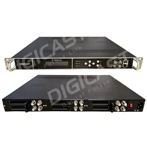 جهاز استقبال مع فك تشفير التردد DMB-90E-CI DVBSS2 إلى IP Gateway 4 8 12 مُرسلات