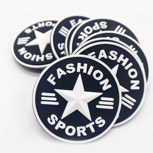 Nouveauté : Badge en PVC 3D en silicone pour presse à chaud, logo personnalisé en relief, patchs en PVC, étiquette en caoutchouc pour vêtements - Product Image 1