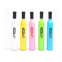 Logo kustom cetak iklan minuman payung hadiah botol anggur bentuk payung